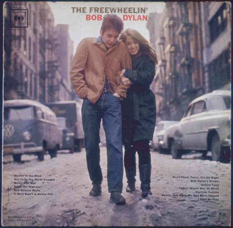 Greenwich Village fue el telón de fondo de la portada del segundo álbum de Bob Dylan, lanzado en 1963