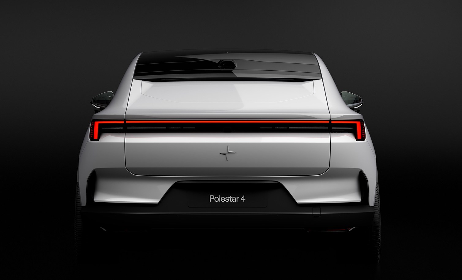 The rear-view mirror in the new Polestar 4 is fitted with a high-definition screen